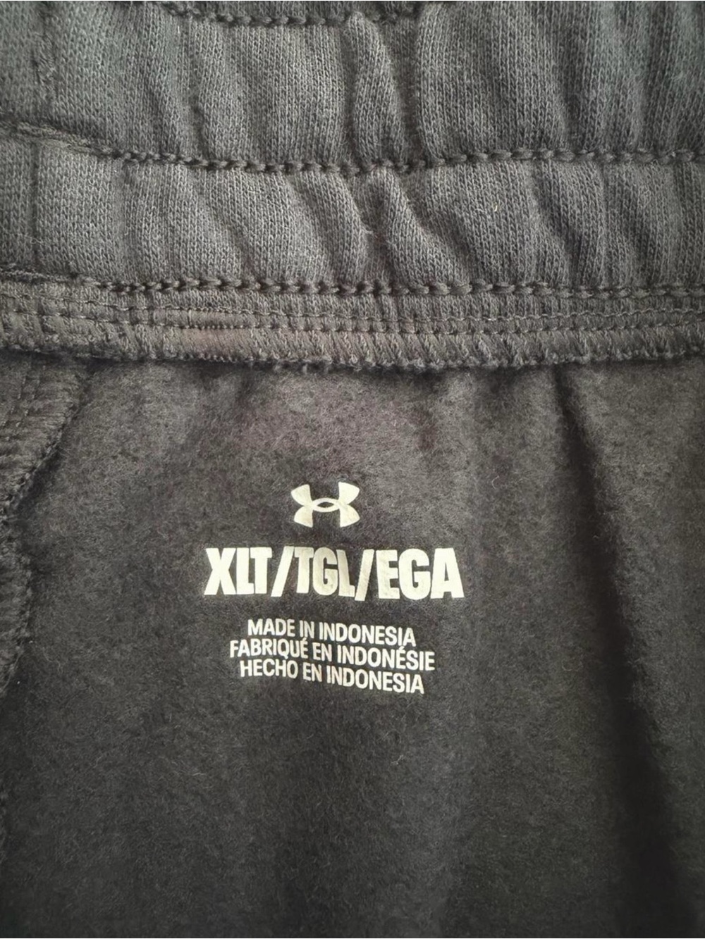 NWT Under Armour Men’s Rival Fleece Shorts - Black (Size XLT) - Picture 5 of 6